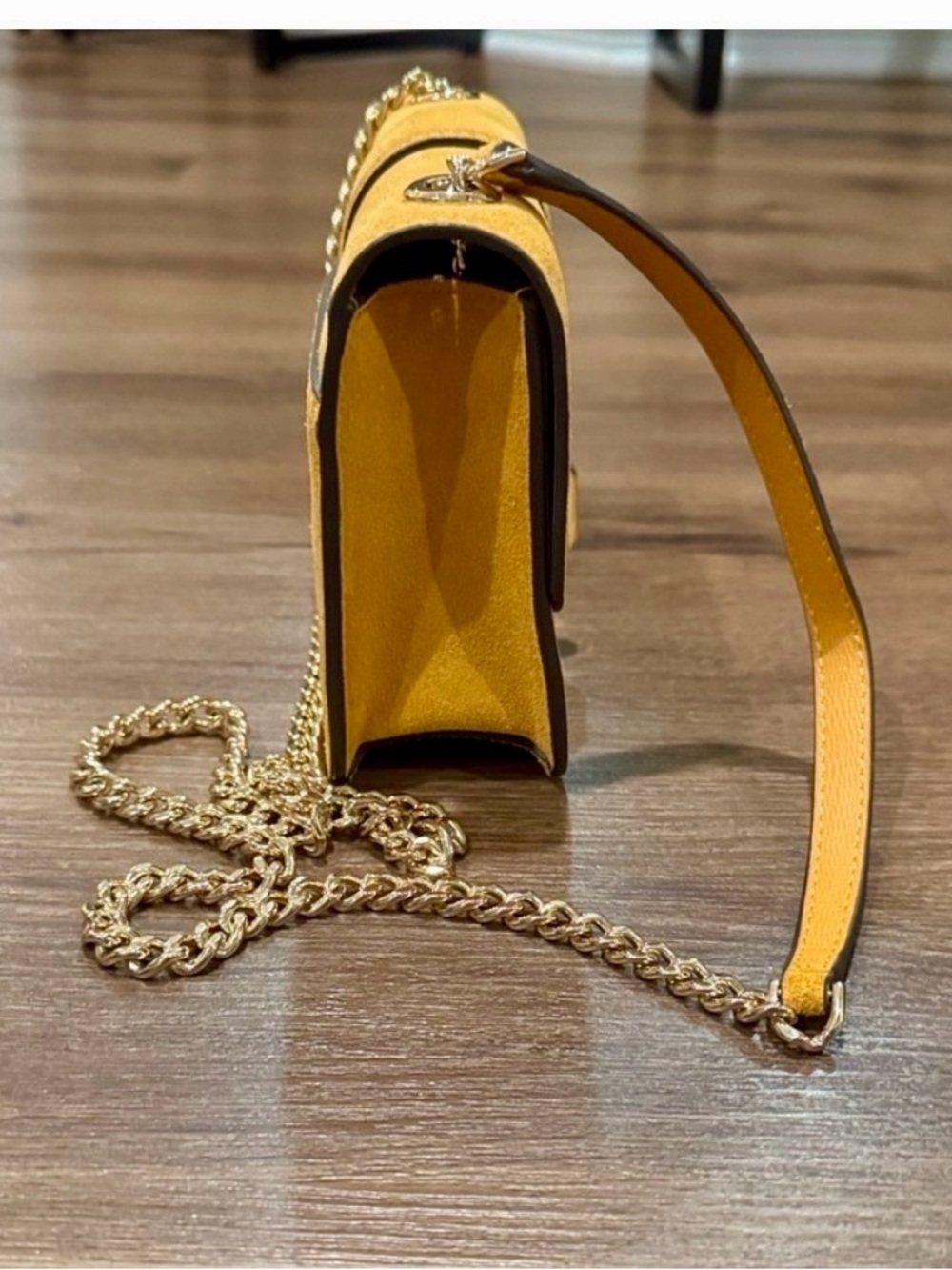 Kate Spade PHOEBE SUEDE TURNLOCK MINI FLAP CROSSBODY - Picture 7 of 11